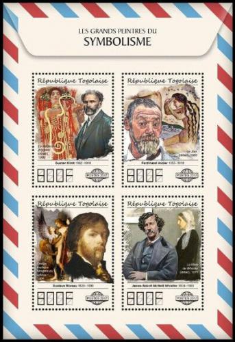 Poštové známky Togo 2017 Umenie, symbolismus Mi# 8467-70 Kat 13€