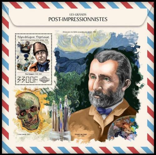 Poštová známka Togo 2017 Umenie, postimpresionismus Mi# Block 1497 Kat 13€