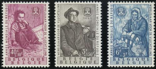 Poštové známky Belgicko 1960 Rok uprchlíkù Mi# 1182-84