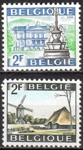 Potov znmky Belgicko 1968 Pamtihodnosti Mi# 1521-22