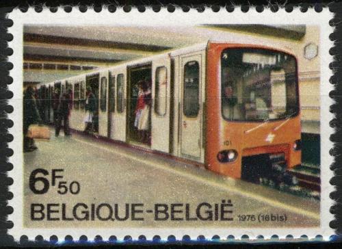 Poštová známka Belgicko 1976 Metro v Bruselu Mi# 1878