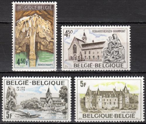 Poštové známky Belgicko 1976 Turistické zaujímavosti Mi# 1884-87