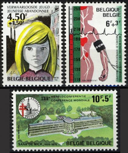 Poštové známky Belgicko 1978 Výroèí a události Mi# 1933-35
