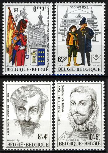 Poštové známky Belgicko 1978 Výroèí a události Mi# 1945-48