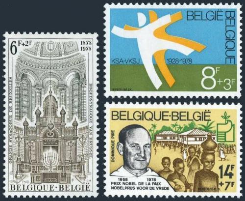 Poštové známky Belgicko 1978 Výroèí a události Mi# 1970-72