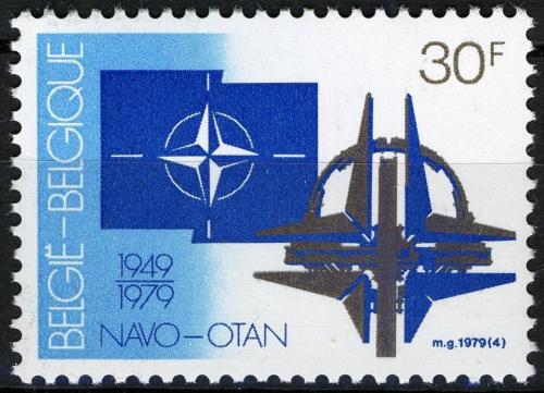 Poštová známka Belgicko 1979 NATO, 30. výroèie Mi# 1979