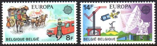 Poštové známky Belgicko 1979 Európa CEPT, historie pošty Mi# 1982-83