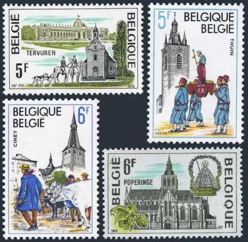 Poštové známky Belgicko 1979 Turismus Mi# 1998-2001