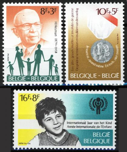Poštové známky Belgicko 1979 Výroèí a události Mi# 2007-09