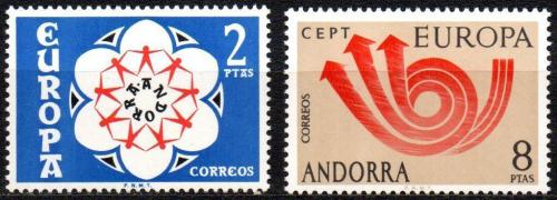 Poštové známky Andorra Šp. 1973 Európa CEPT Mi# 84-85