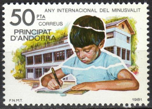 Poštová známka Andorra Šp. 1981 Medzinárodný rok postižených Mi# 141