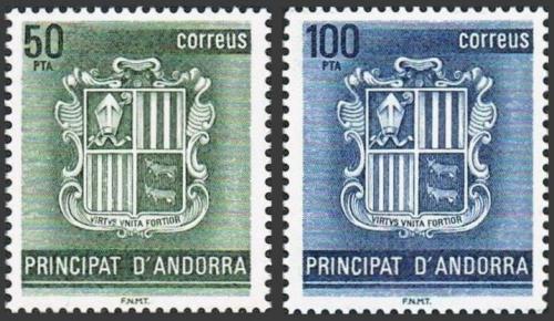 Poštové známky Andorra Šp. 1982 Erb knížectví Mi# 157-58