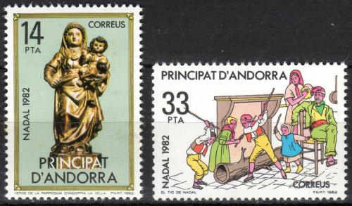 Poštové známky Andorra Šp. 1982 Vianoce Mi# 163-64