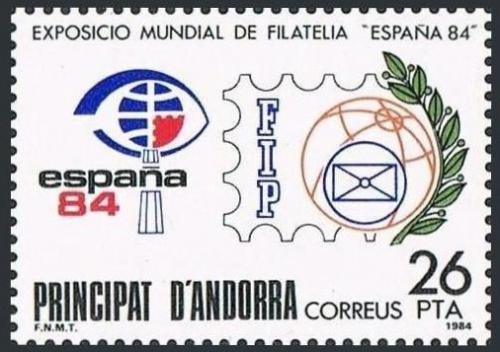 Poštová známka Andorra Šp. 1984 Výstava ESPAÑA ’84 Madrid Mi# 174