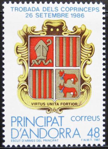 Poštová známka Andorra Šp. 1987 Erb knížectví Mi# 192