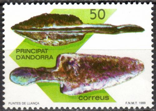 Poštová známka Andorra Šp. 1988 Nálezy z Doby bronzové Mi# 199