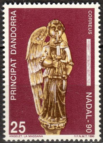 Poštová známka Andorra Šp. 1990 Andìl, vianoce Mi# 218