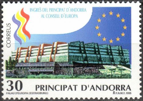 Poštová známka Andorra Šp. 1995 Palais de l’Europe ve Štasburku Mi# 245