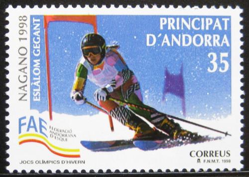Potovn znmka Andorra p. 1998 ZOH Nagano Mi# 256