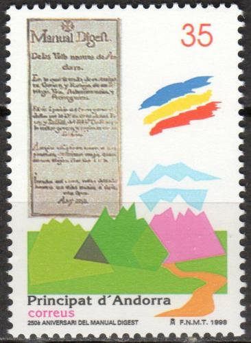 Poštová známka Andorra Šp. 1998 Manual Digest, 250. výroèie Mi# 260