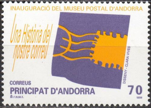 Poštová známka Andorra Šp. 1998 Otevøení Poštovního muzea v Ordino Mi# 261