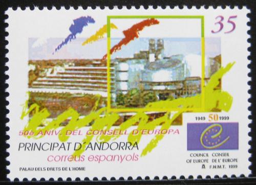 Poštová známka Andorra Šp. 1999 Evropská rada, 50. výroèie Mi# 266