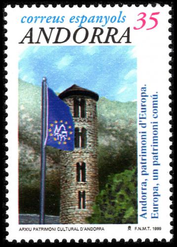Poštová známka Andorra Šp. 1999 Kostel Santa Coloma Mi# 270