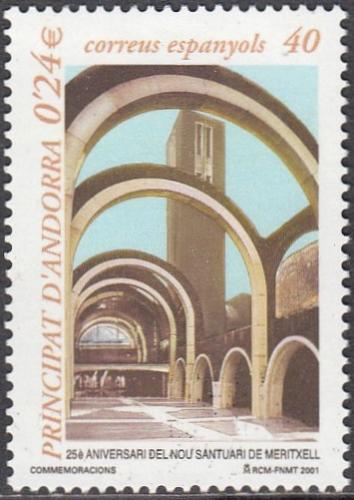 Poštová známka Andorra Šp. 2001 Nový kostol v Meritxell Mi# 282