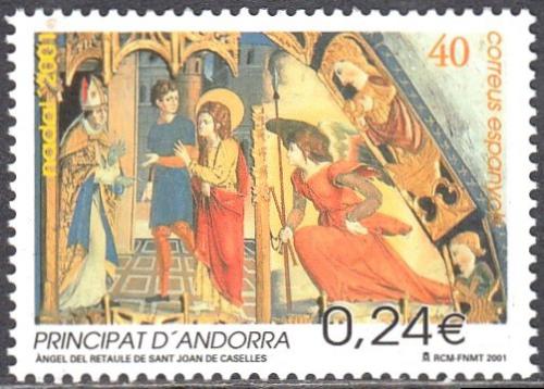Potovn znmka Andorra p. 2001 Vnoce, nboensk umn Mi# 284