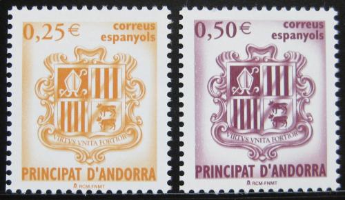 Poštové známky Andorra Šp. 2002 Erb knížectví Mi# 285-86