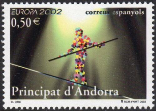Poštová známka Andorra Šp. 2002 Európa CEPT, cirkus Mi# 290 Kat 15€