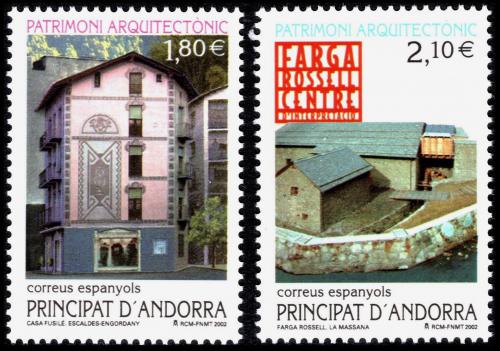 Poštové známky Andorra Šp. 2002 Architektúra Mi# 291-92