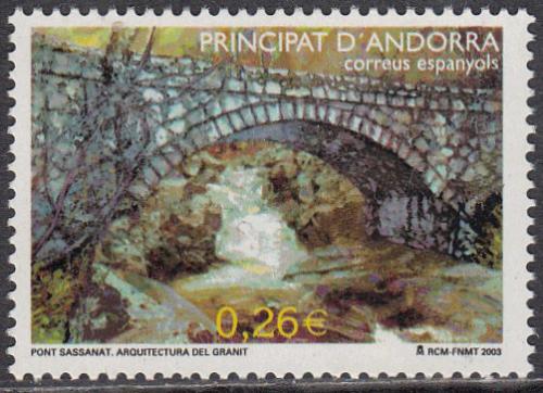 Poštová známka Andorra Šp. 2003 Most v Sassanat Mi# 299