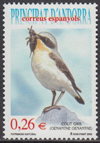 Poštová známka Andorra Šp. 2003 Bìloøit šedý Mi# 302