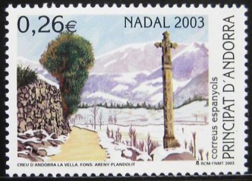 Poštová známka Andorra Šp. 2003 Vianoce, umenie Mi# 306