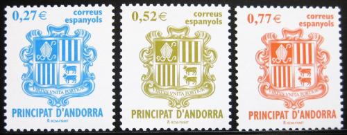 Poštové známky Andorra Šp. 2004 Erb knížectví Mi# 307-09