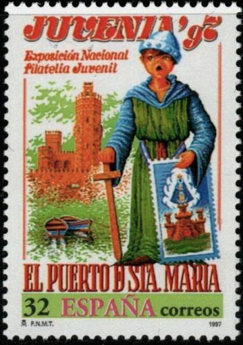 Poštová známka Španielsko 1997 Plakát výstavy JUVENIA ’97 Mi# 3313