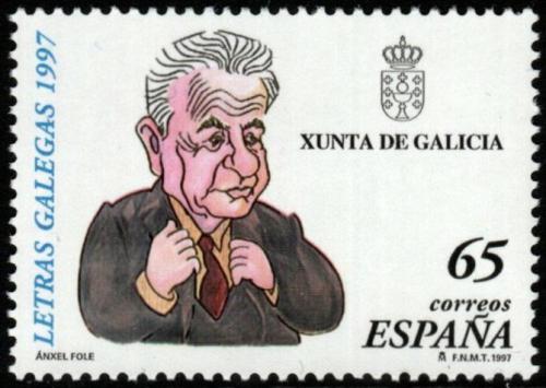 Poštová známka Španielsko 1997 Anxel Fole, spisovatel Mi# 3326