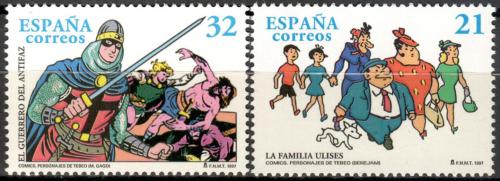 Poštové známky Španielsko 1997 Komiks Mi# 3329-30