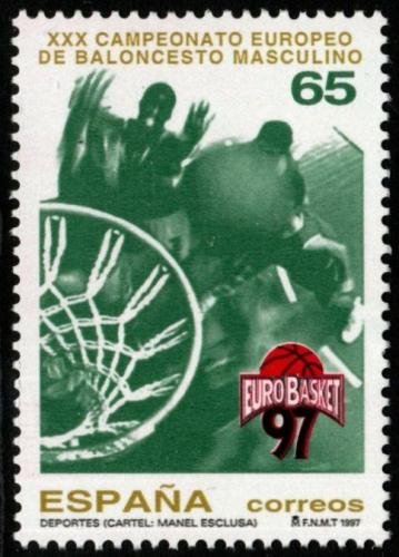 Poštová známka Španielsko 1997 ME v basketbalu Mi# 3337