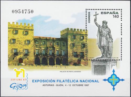 Poštová známka Španielsko 1997 Výstava EXFILNA ’97, Gijón Mi# Block 71