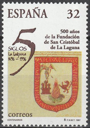 Poštová známka Španielsko 1997  San Cristóbal de La Laguna, 50. výroèie Mi# 3357