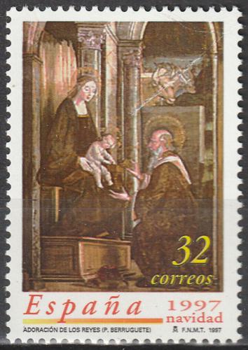 Poštová známka Španielsko 1997 Vianoce, umenie, Pedro Berruguete Mi# 3360