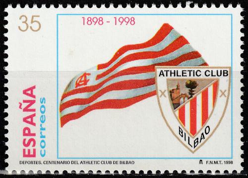 Poštová známka Španielsko 1998 Athletic Bilbao, 100. výroèie Mi# 3369