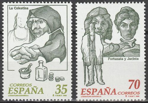 Poštové známky Španielsko 1998 Literatura Mi# 3379-80