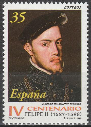 Poštová známka Španielsko 1998 Krá¾ Filip II. Španìlský a Portugalský Mi# 3387