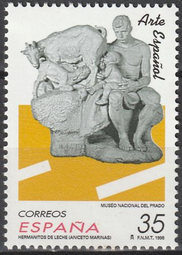 Poštová známka Španielsko 1998 Socha, Aniceto Marinas Mi# 3392