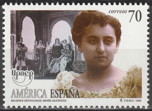 Poštová známka Španielsko 1998 María Guerrero, hereèka Mi# 3426