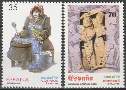 Poštové známky Španielsko 1998 Vianoce Mi# 3431-32
