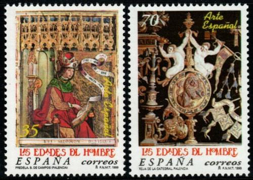 Poštové známky Španielsko 1999 Výstava História lidstva Mi# 3464-65